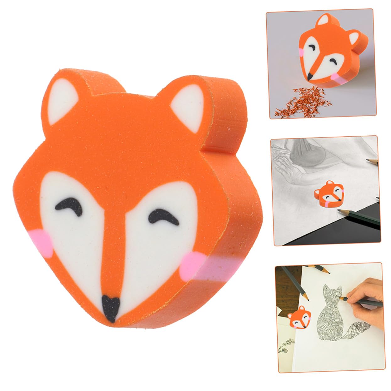 100 pezzi Mini Gomme da Cancellare a di Volpe Gomme Kawaii Morbide per Scuola e Ufficio Regali e Ricompense Divertenti per Studenti per Cancelleria e Progetti Artistici
