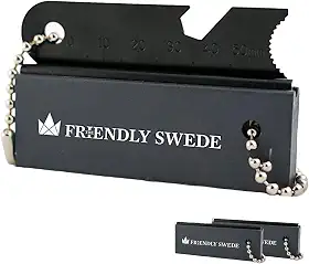 The Friendly Swede Acionador de fogo de magnésio – Pacote com 3 – Blocos de aço de fogo de sobrevivência com atacador, fogo de emergência de acampamento