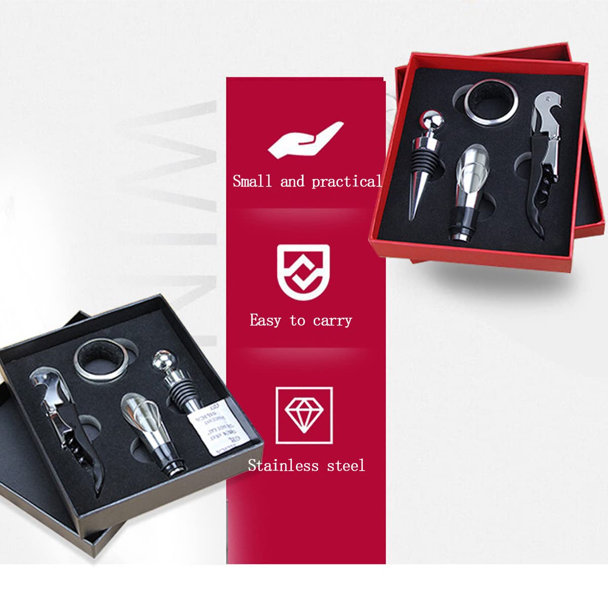 Amazon | XIANGEN ワインボトルオープナーセット タツノオトシゴナイフ