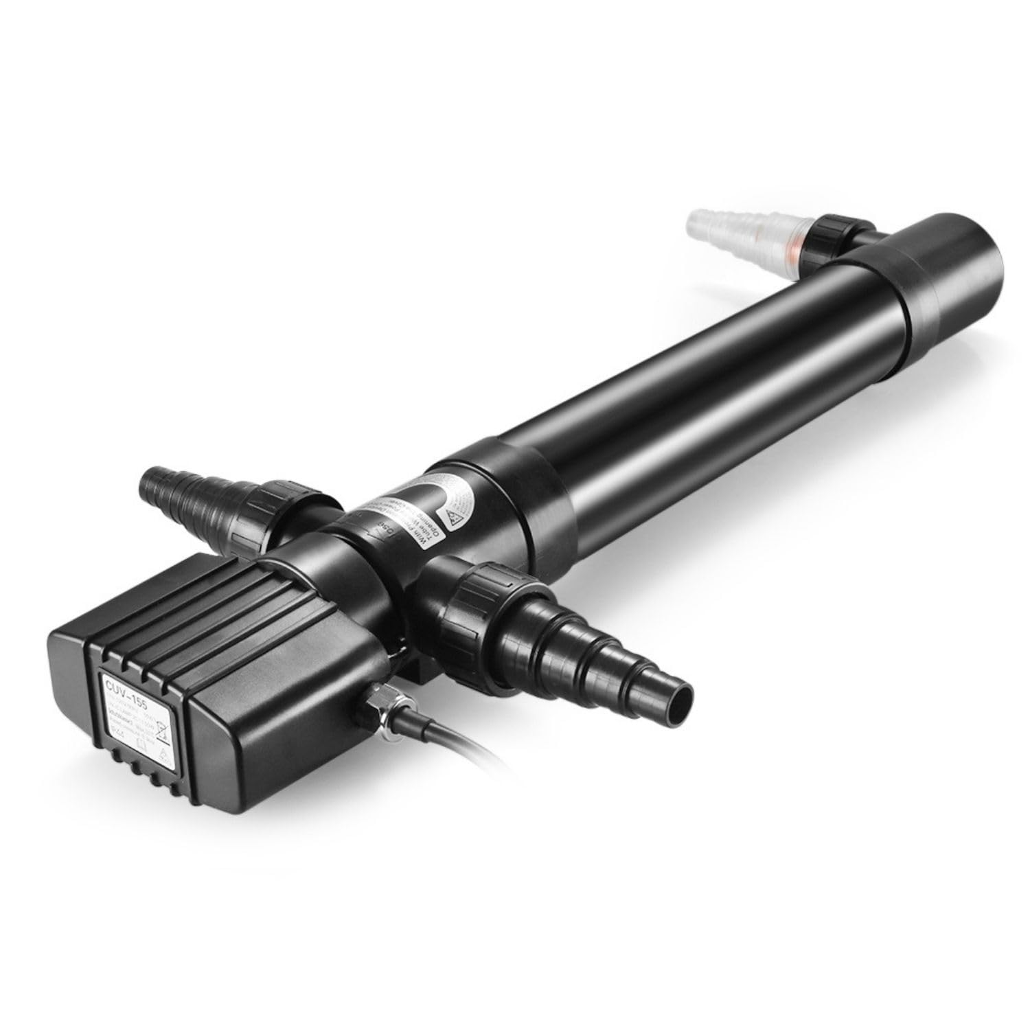 Pond UV Lights for Outdoor Ponds - 55W XL Light, 13209 Capacity, 5000L/H UV Pond Clarifier for Outdoor Ponds, Clears Water in Days (CUV-155)