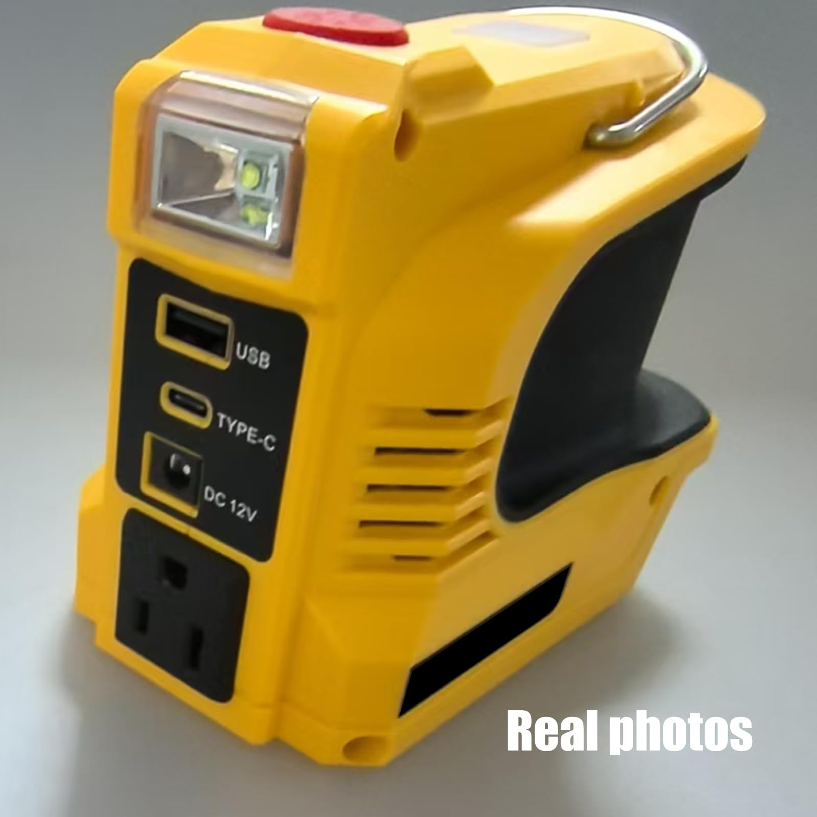 Inversor Alimentación Multifunción 180W con Apariencia Easy Carry Inverter con Puerto Carga USB para Batería 18V