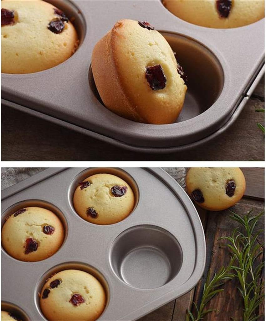 Bakeware, Carbon Steel Not Sticky Paper Cup Cake Muffin Muffin Cake Oven Baking Dish Cake Baking (Size : 35.2×26.9×3cm)