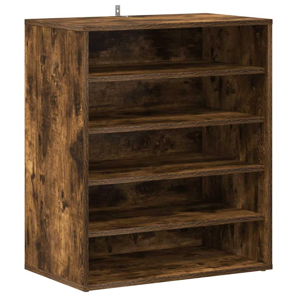 Schuhschrank Grau Sonoma aus Holzwerkstoff 60x35x70 cm mit viel Stauraum platzsparend für Flur Schlafzimmer Schuhregal Schuhablage Schuhständer Schuhgestell