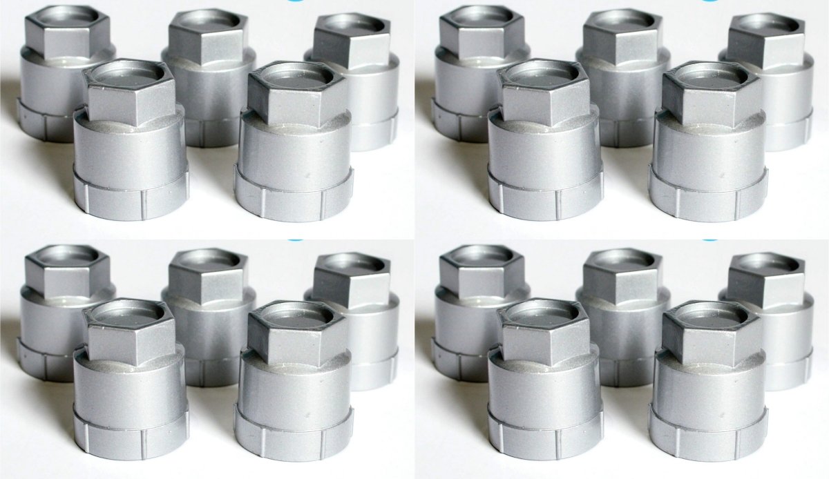 BB Auto Set of 20 New Silver Screw on Wheel Lug nut Covers for 82-92 Chevrolet Camaro z28 RS IROC Pontiac Firebird Trans Am Formula GTA