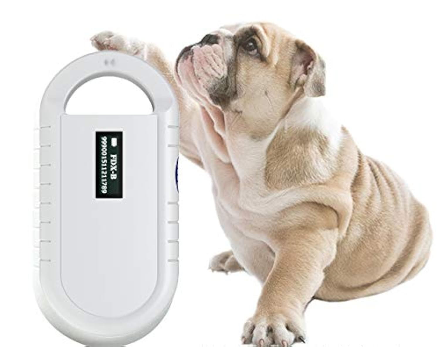 Pet ID Microchip Scanner,Universal Portable Handheld Animal Chip RFID Reader with Backlight Screen,History Data,for 134.2K FDXB Tags,Supports ISO 11784/11785,FDXB,ID64 RFID