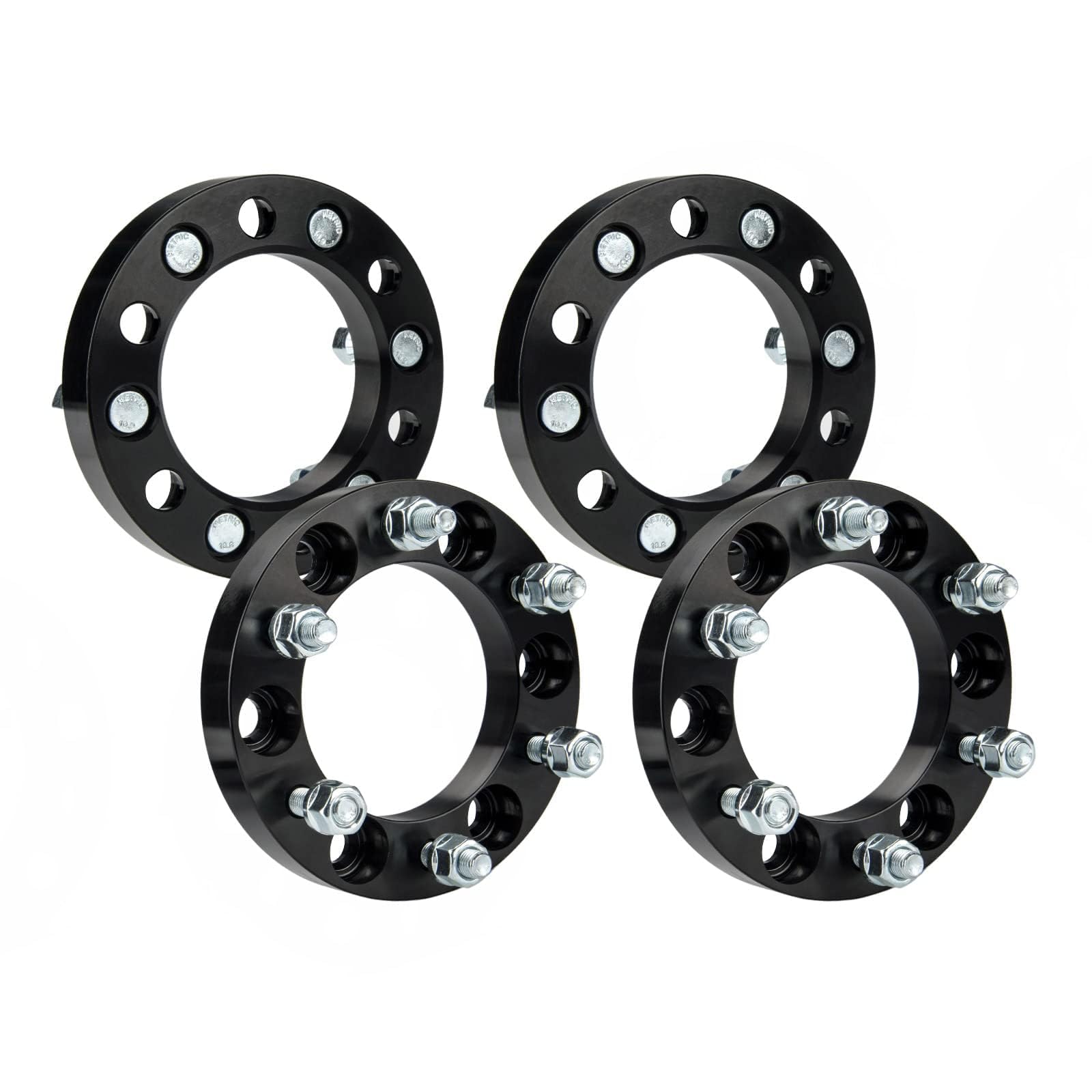 Torchbeam 6x5.5 Lug Centric Wheel Spacers 1 inch with M12x1.5 Thread Pitch, 108mm Hub Bore, 4pcs Adapters for Tacoma, 4Runner, Tundra, Colorado, FJ CRUI-SER, Pickup, Sequoia, GX460, Canyon