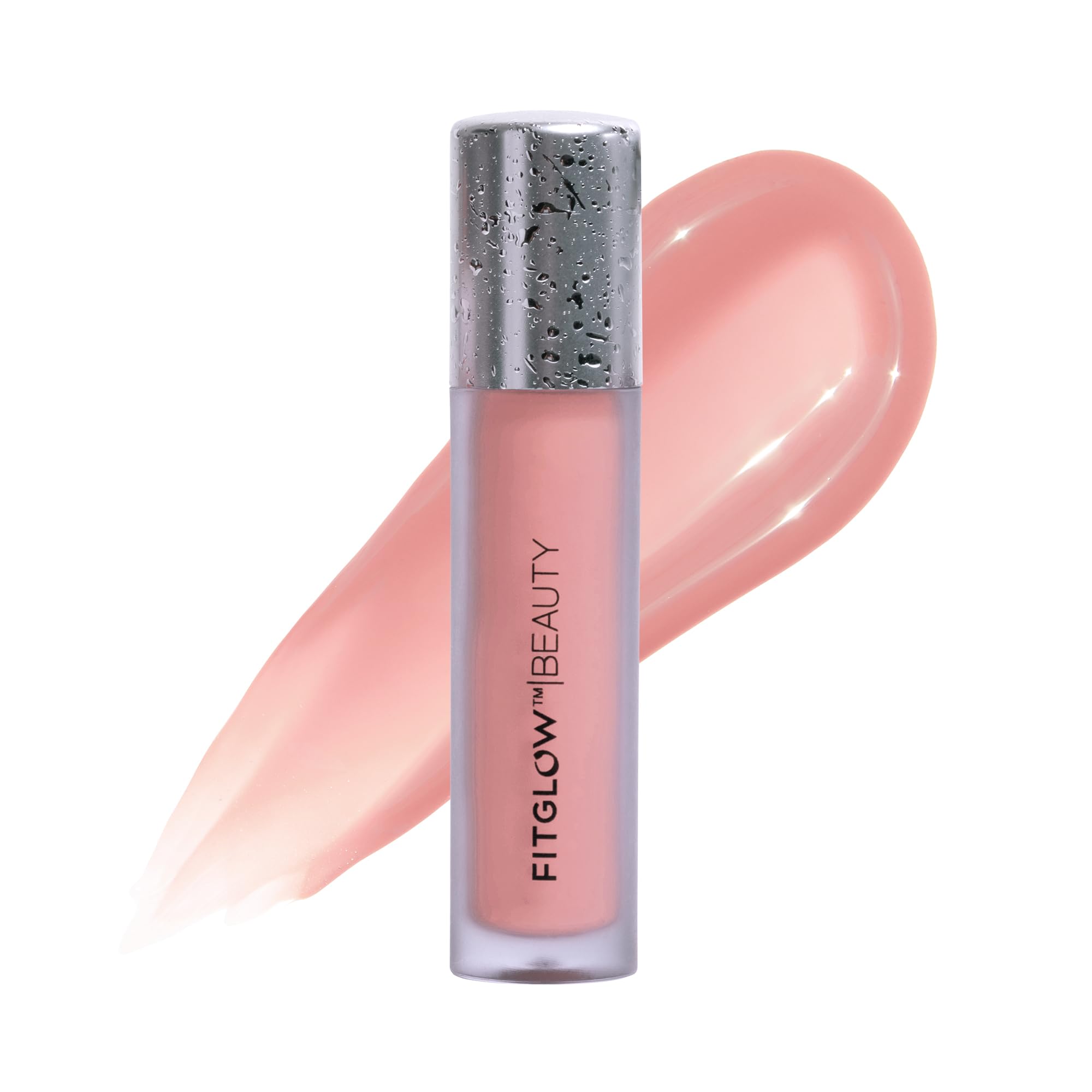 FITGLOW Beauty Lip Colour Serum | Hydrating Lip Gloss | Plumping Anti-Aging Lip Treatment | Natural Shine with Pomegranate Sterols & Collagen |