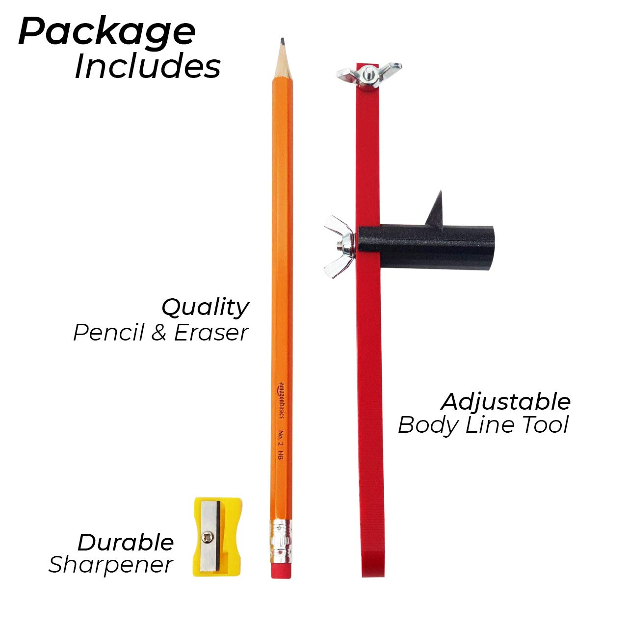 Wrench Monkey Wheel Arch & Swage Body Line Marker Tool Kit Quarter