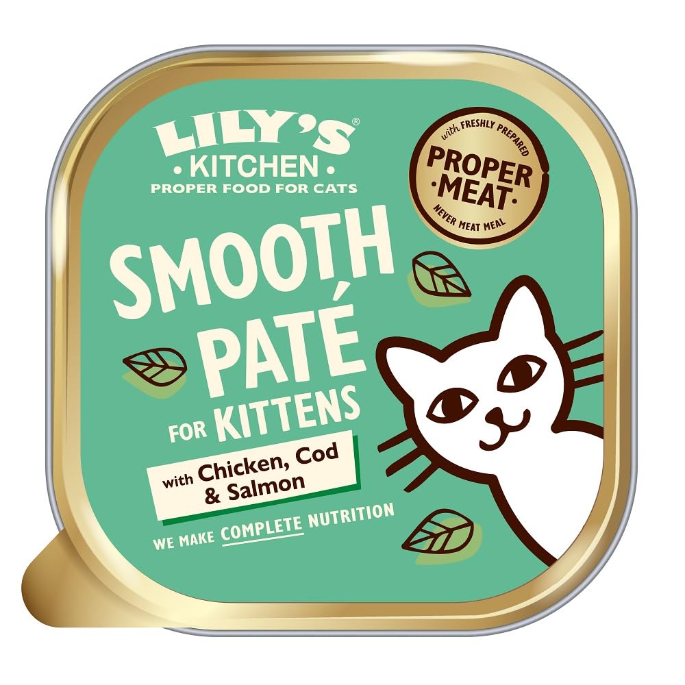 Smooth Paté with Chicken & Cod for Kittens - Complete Wet Kitten Food 19 x 85g