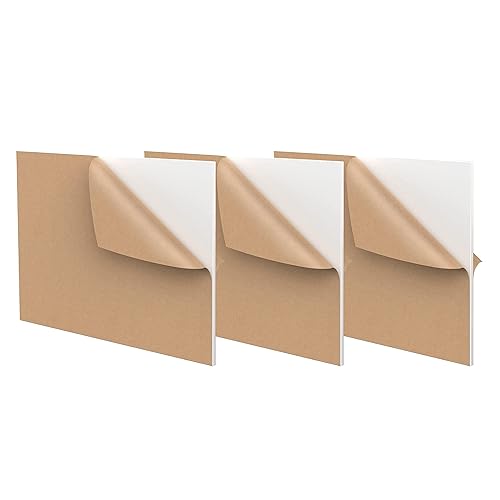 INTELLIMADE, Hoja acrílica de plexiglás de 8 x 6 pulgadas, panel rectangular de 18 pulgadas de grosor, tablero de vidrio de plexiglás fundido con