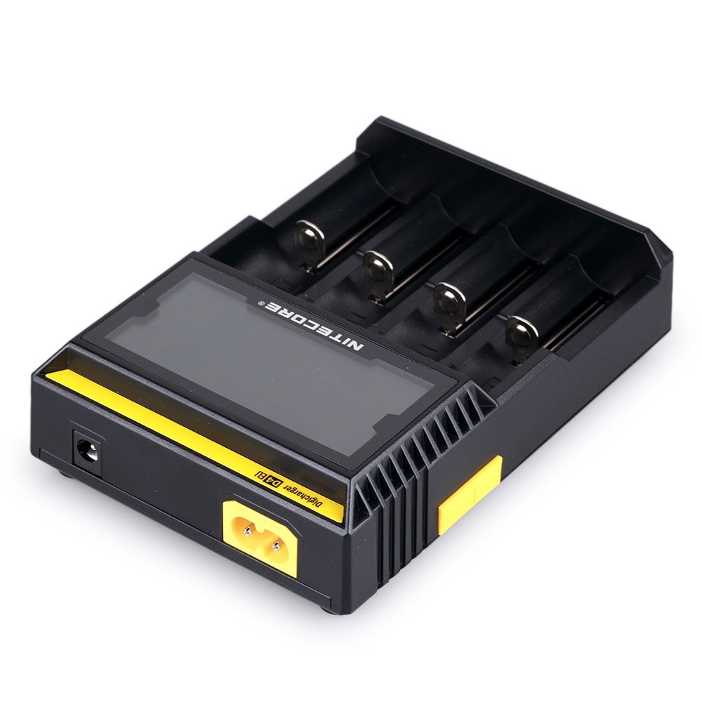 Nitecore D4 EU 2016 Version Intellicharger Smart Universal LCD Display Quad Battery Charger for 18650 18350 26650 AAA AA CR123A