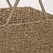 Household Essentials Wicker Stair Basket with Handles, Handwoven Seagrass, Sits on Two Stairs, Lightweight,