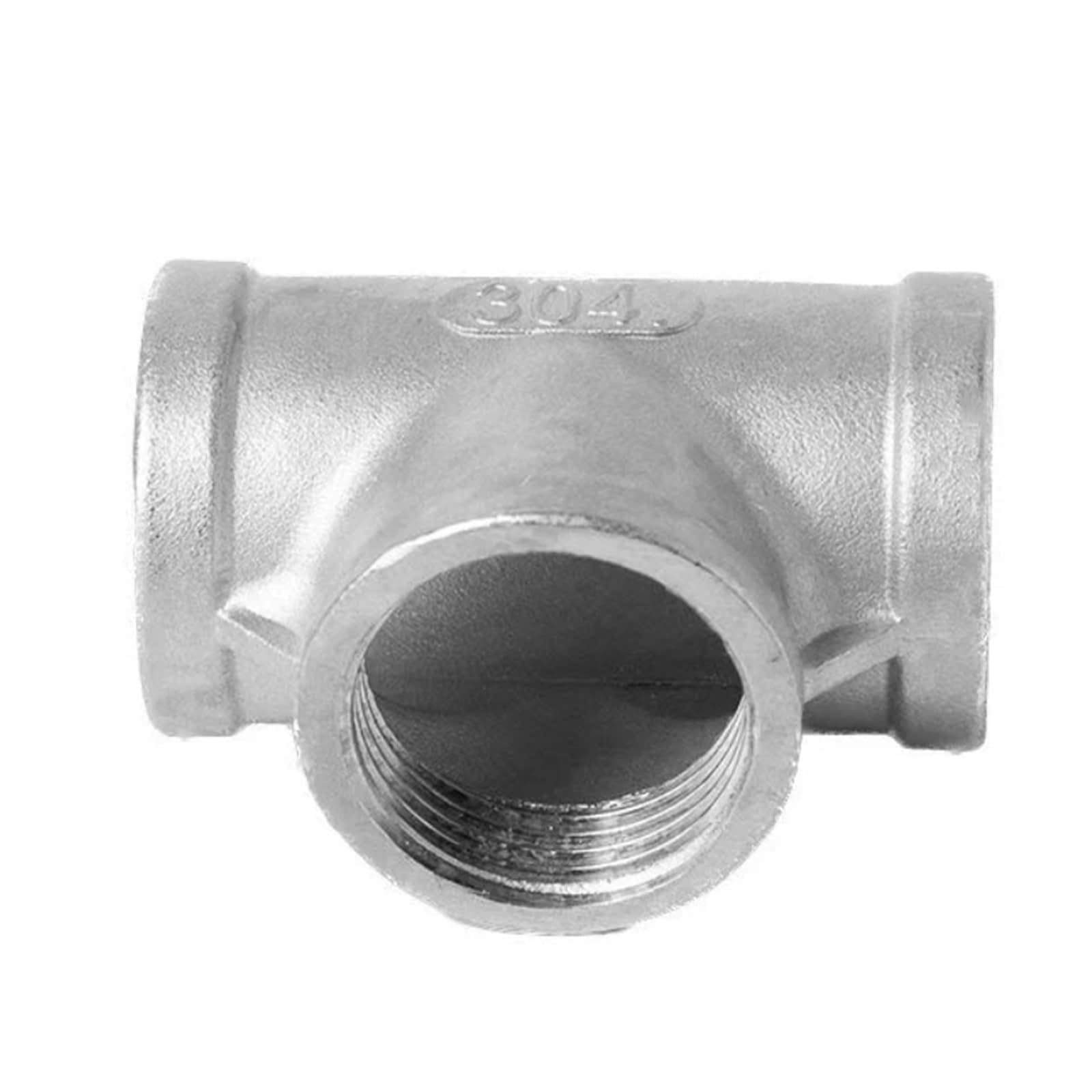 Connettore a T, 10 pezzi, adattatore in acciaio inox, filettatura femmina, raccordo a 3 vie per adattatore/accoppiatore per tubo dell'acqua (DN15)