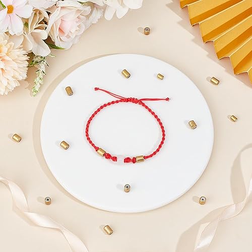 Miniatura 5 de 180 cuentas de goma de latón de 3 estilos con silicona en el interior cilíndrico de 0.031 in ~ 0.071 in Rondelle cuentas deslizantes para bricolaje,