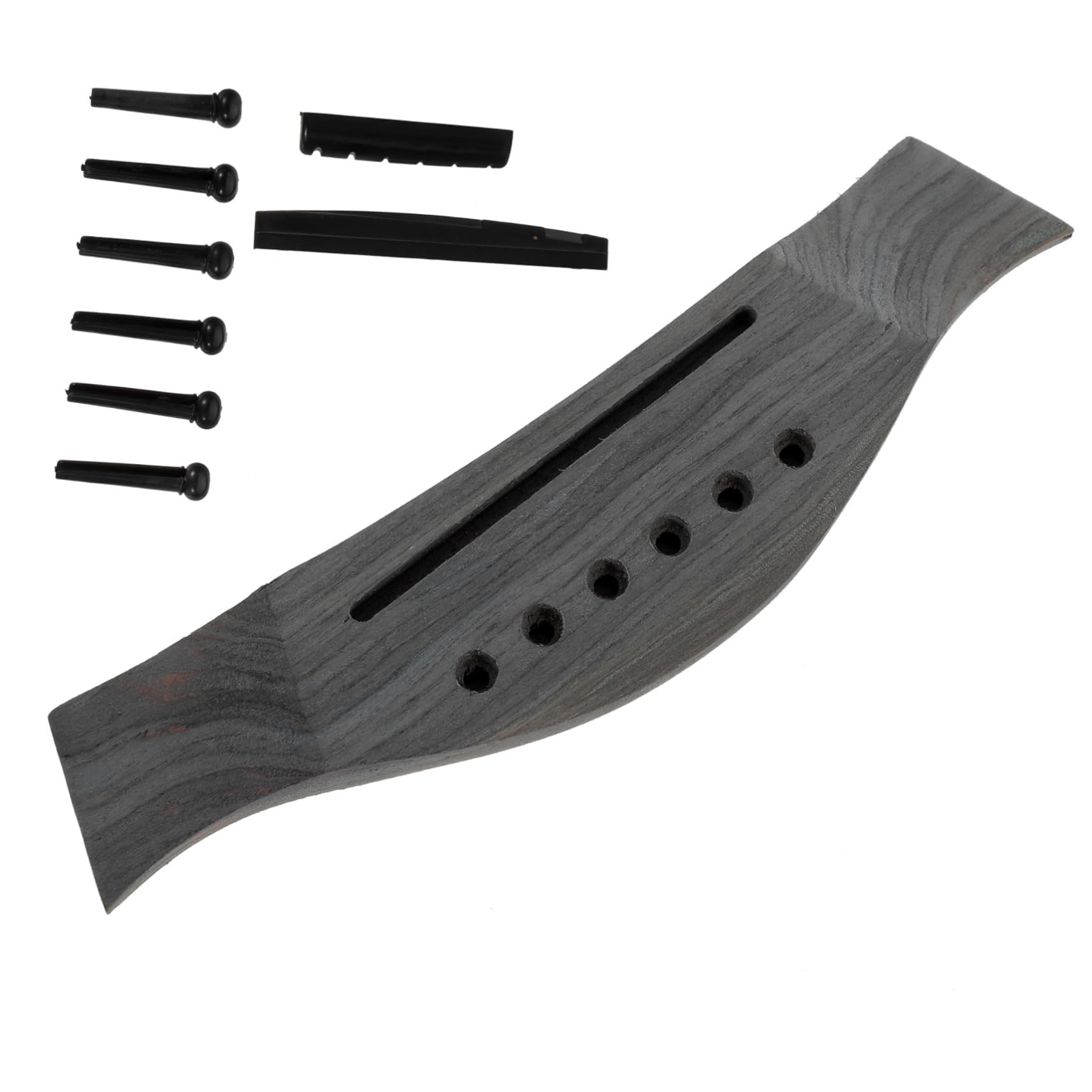 Generic Folk Guitar Accessories Set Rosewood Bridge Pins Nut Saddle Guitar Repair Parts Nut Random Color