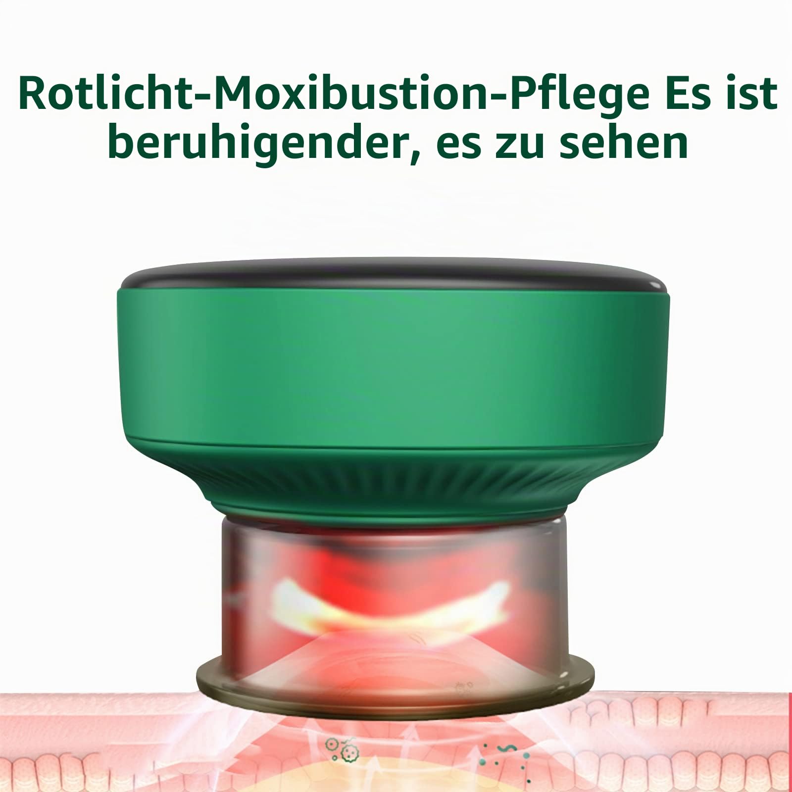 Elektrisches Schröpfmassagegerät Schröpfset Mit Schröpfen&Rotlichtlampe 12 Gängen Vakuum Elektrisches Schröpftherapie Massagegerät, Wiederaufladbares Gua Sha Schröpfset, Schröpf Massagegerät