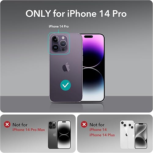 Miniatura 2 de ESR Funda para iPhone 14 Pro, carcasa de cuerpo completo a prueba de golpes compatible con MagSafe, protección de grado militar, funda magnética