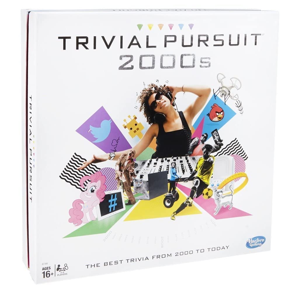 Hasbro Gaming Trivial Pursuit 2000er-Version Gesellschaftsspiel, Englische Version - Für 2 bis 6 Spieler, Ab 16 Jahren