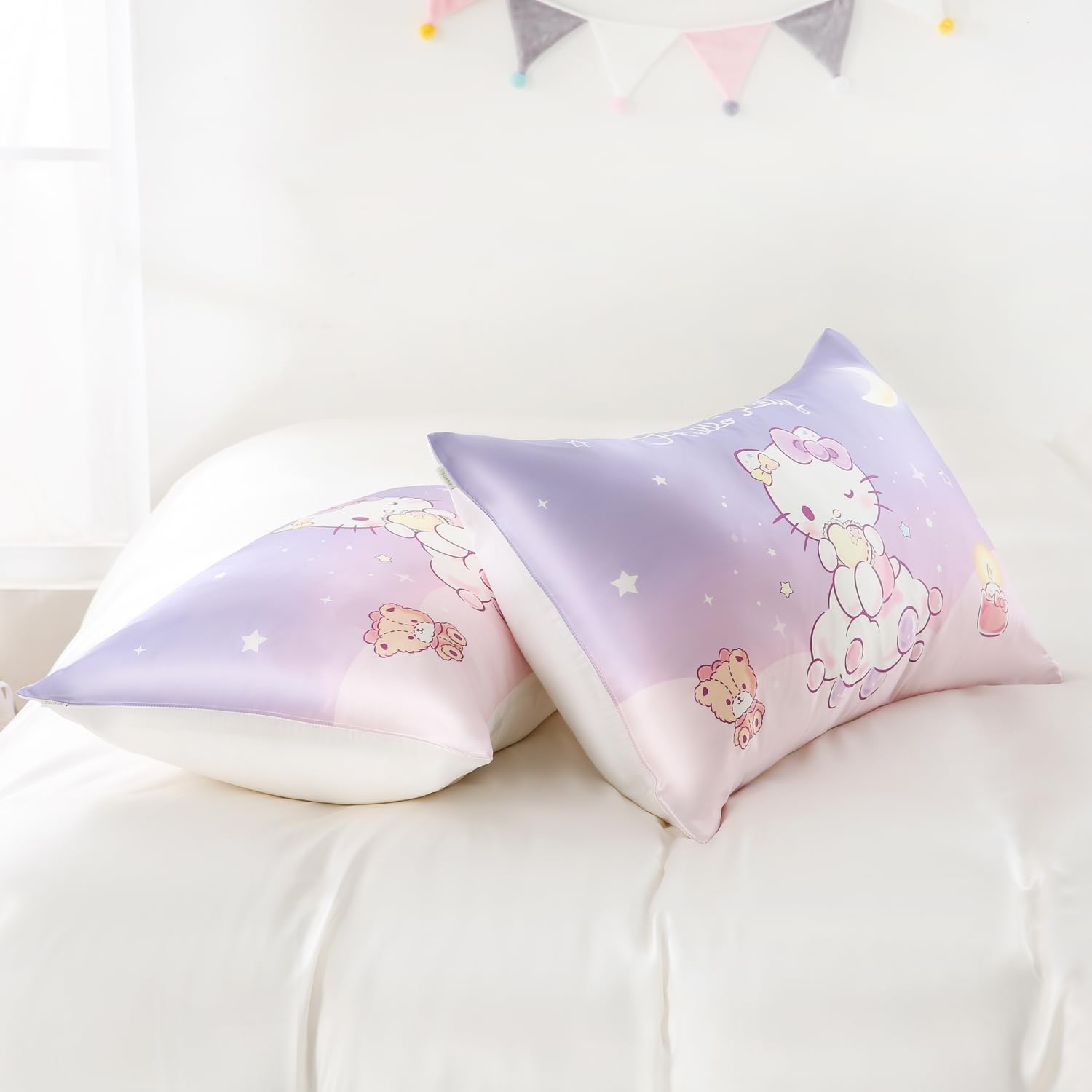 Amazon｜Utukky シルク枕カバー サンリオキャラクターズ ハローキティ