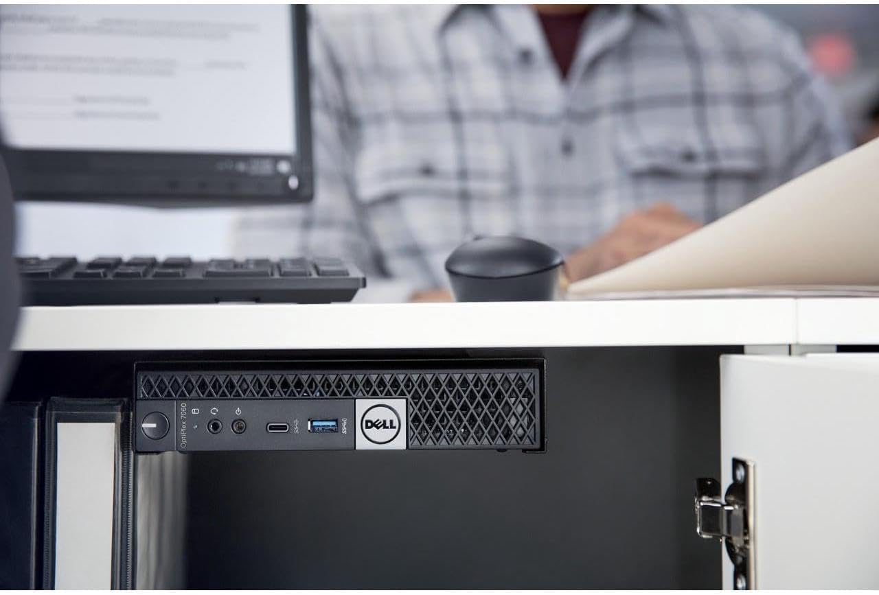 Dell OptiPlex 7060 Mini Desktop Business PC, Intel Core i5-8500T 2.1GHz, 8GB RAM, 256GB SSD, USB Type-C, WiFi + Bluetooth, Keyboard & Mouse, Windows 11 Pro (Renewed)