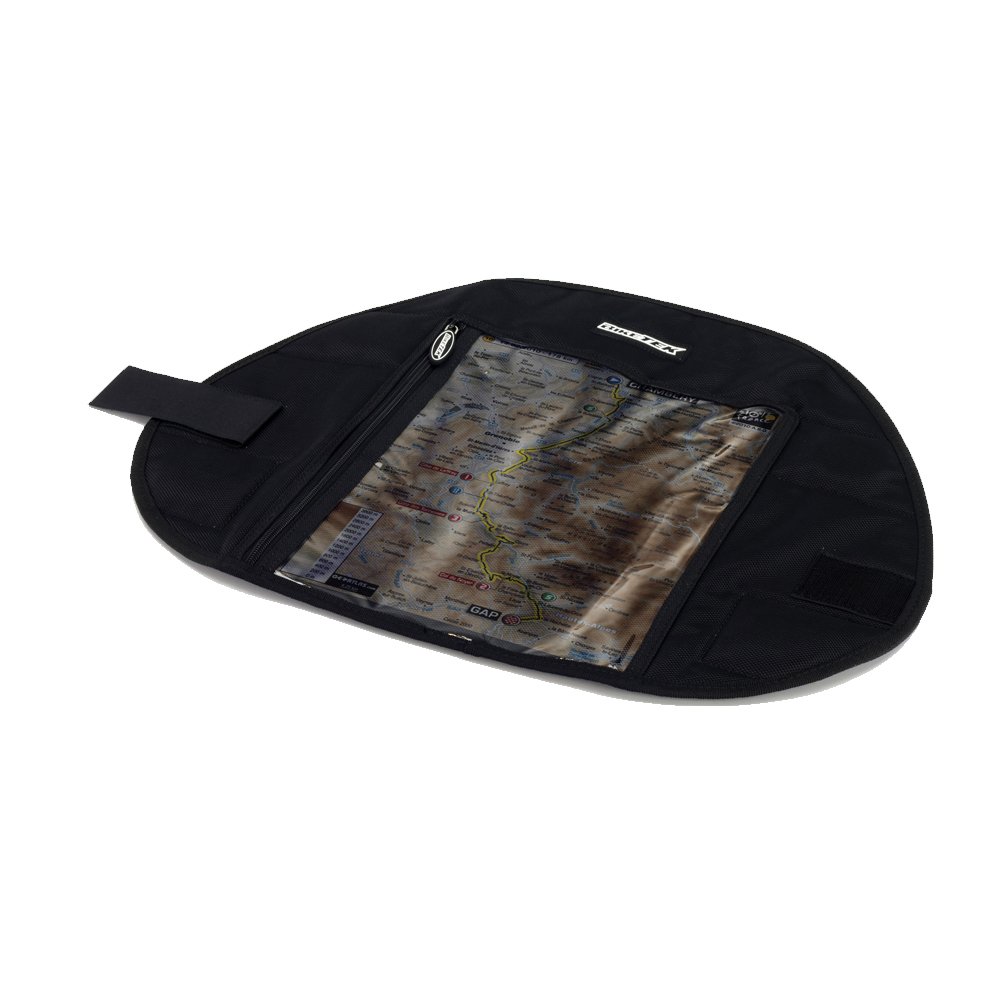 Biketek Black Motorcycle Motorbike Road Map Pouch With Magnetic Tank Fitting - Lugtnk32