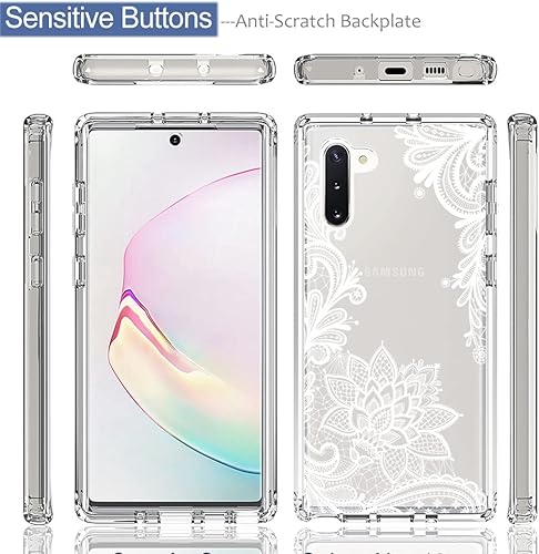 Miniatura 5 de Funda para Samsung Galaxy Note 10, Samsung Note 10 SM-N970U con protector de pantalla de vidrio templado, funda protectora de cuerpo completo con