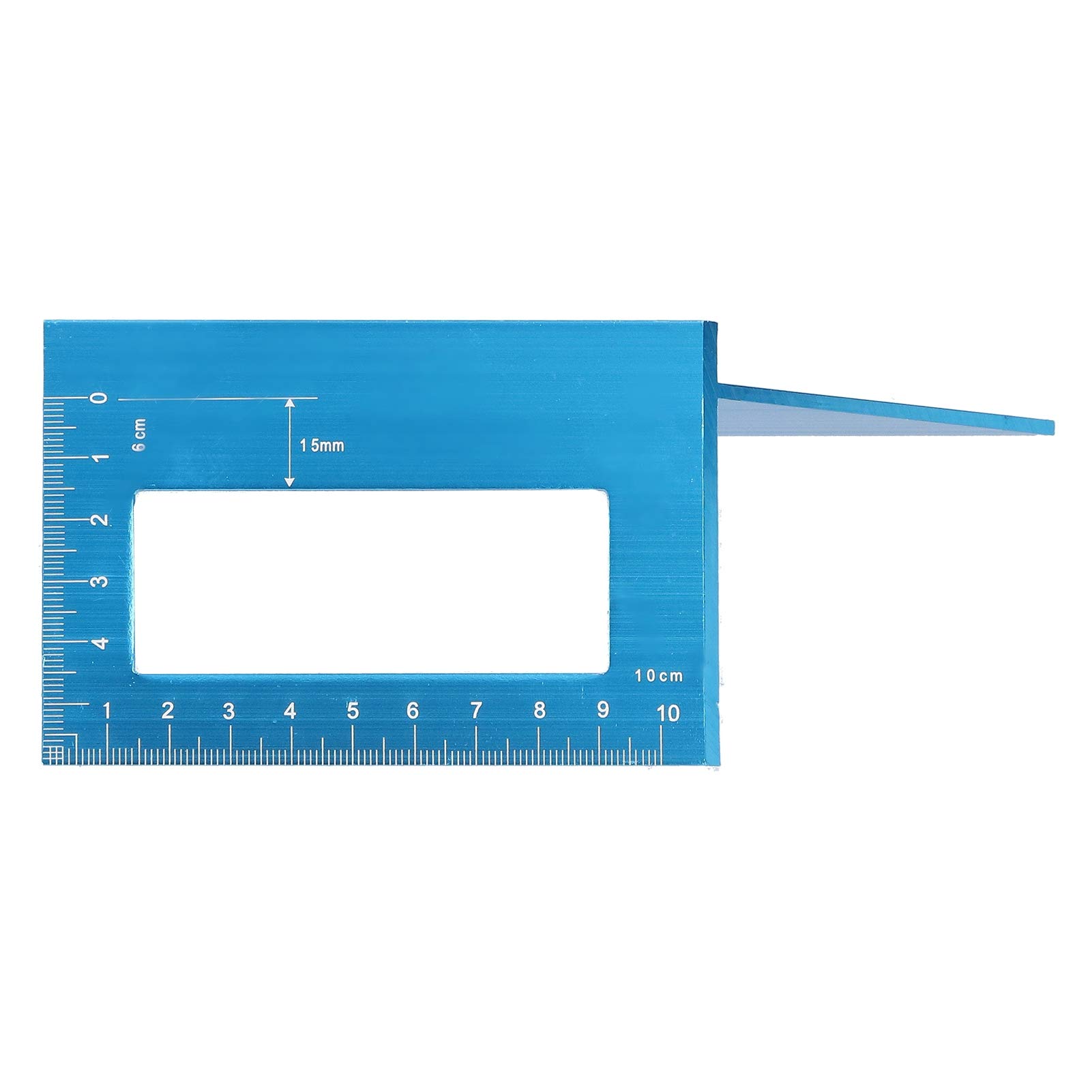Lineal, 45°/90° T-Winkelmessgerät, gerades Lineal, hochpräzises aus Aluminiumlegierung mit einem Bereich von 0–150 mm