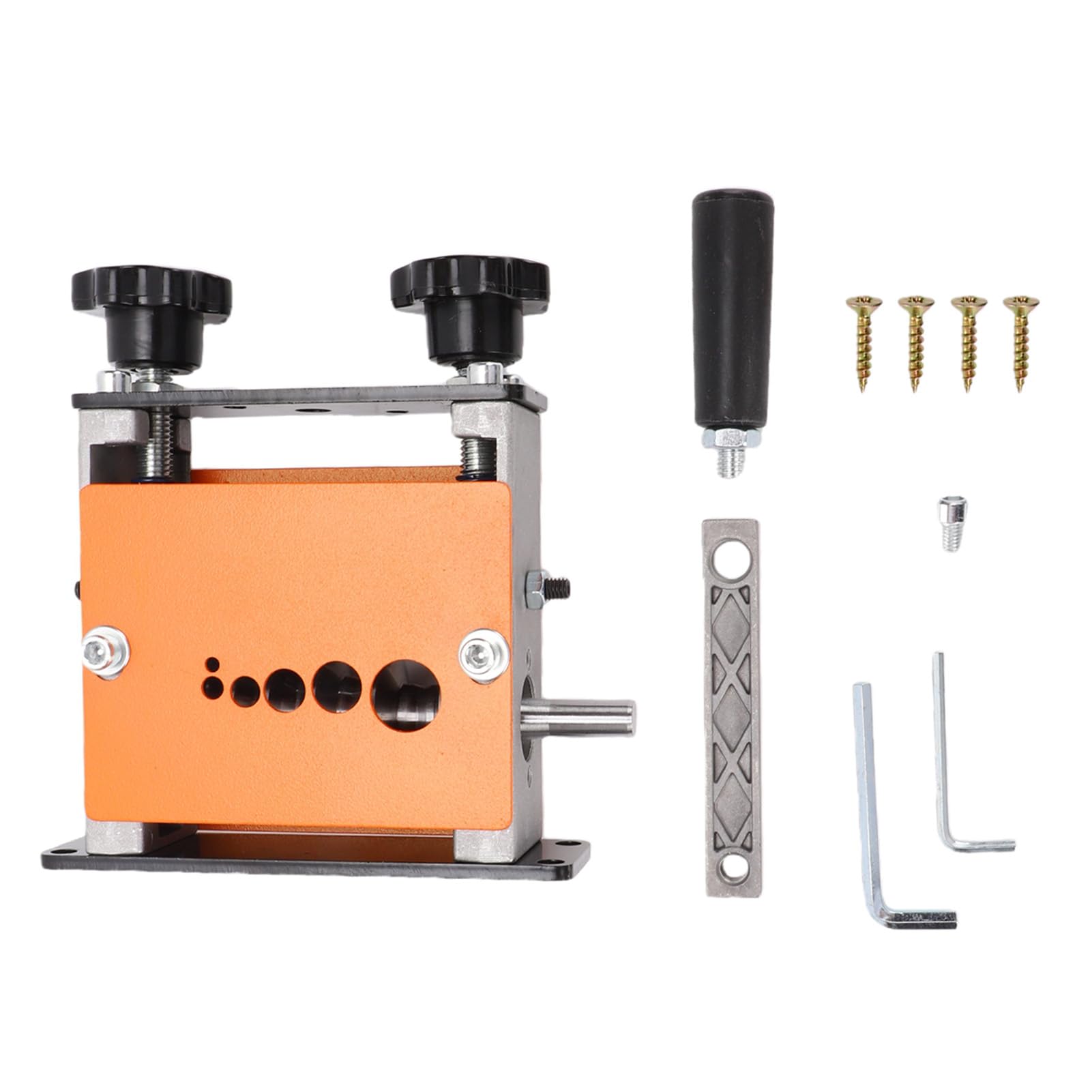 Naroote Máquina Pelacables Manual, Pelacables con Manivela o Accionado por Taladro con 6 Canales de Entrada, Cubierta Acrílica, Herramientas de Corte para Cables de 1-17 mm