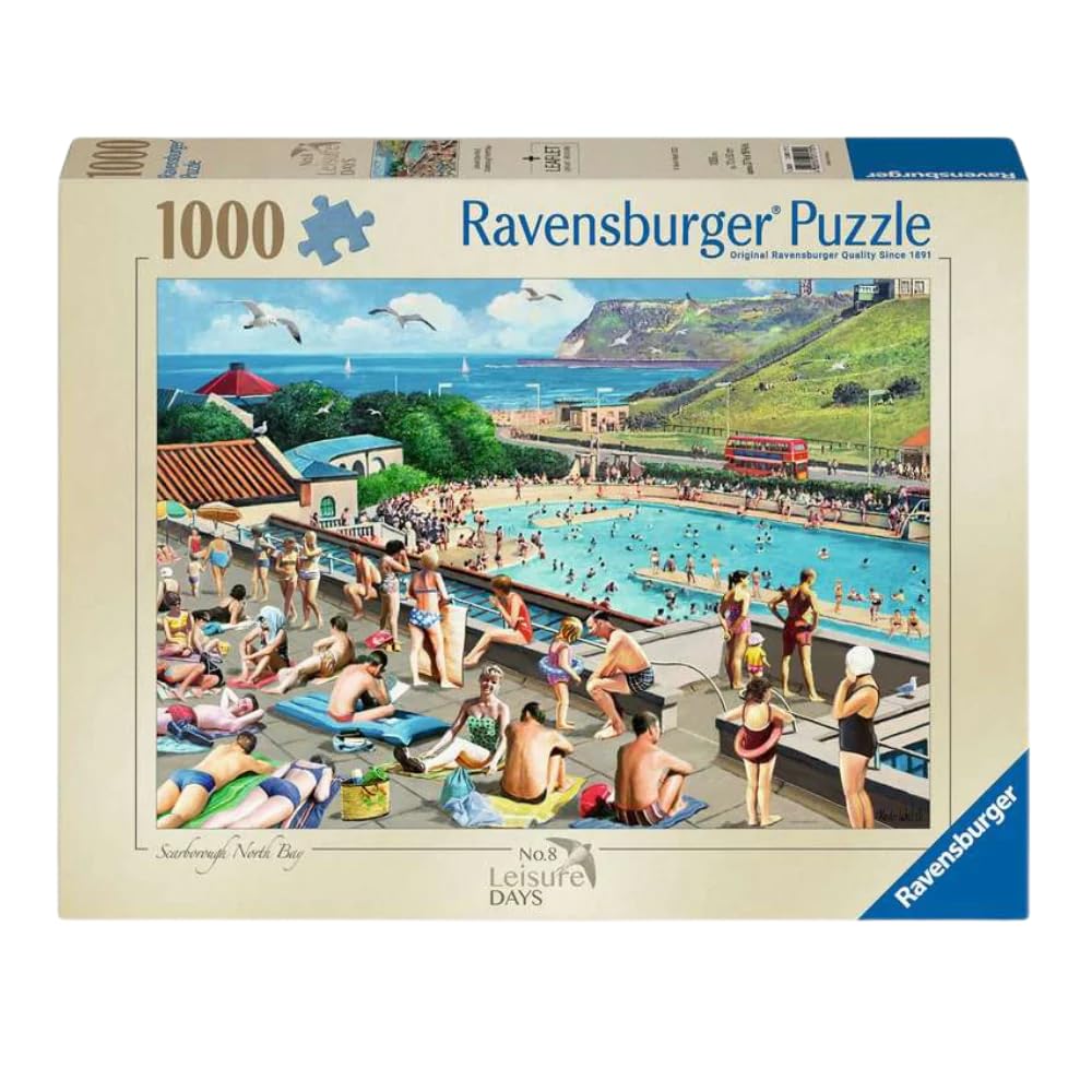 Ravensburger Leisure Days No.8 Scarborough North Bay & Pool 1000 Piece Jigsaw Puzzles for Adults and Kids Age 12 Years Up