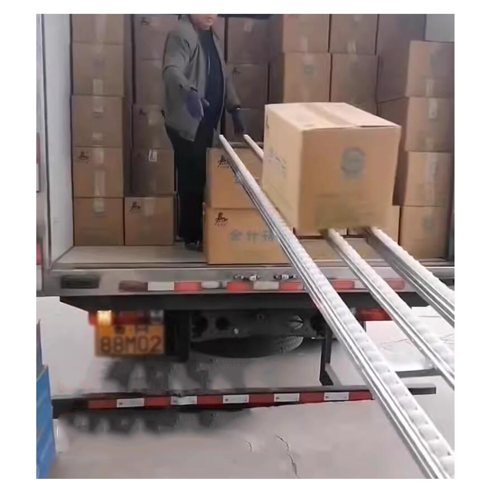 Tavolo trasportatore portatile non alimentato Rotaia leggera per trasporto ruote per pattini Rulli in plastica ABS Telaio in acciaio inossidabile Attrezzatura per la movimentazione merci per magazzino