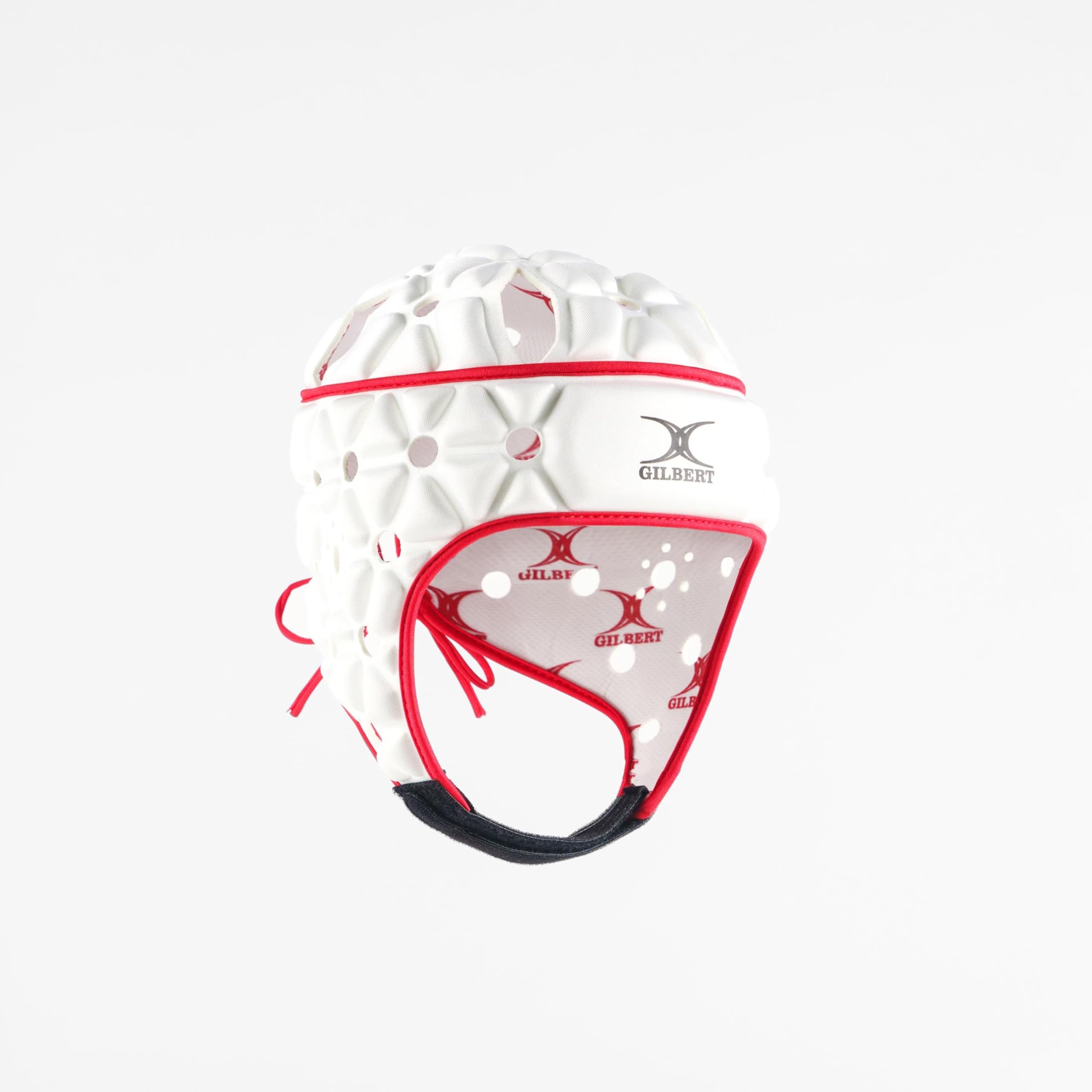 Casque de rugby Gilbert Air blanc (Headguard), tailles senior/junior (S)