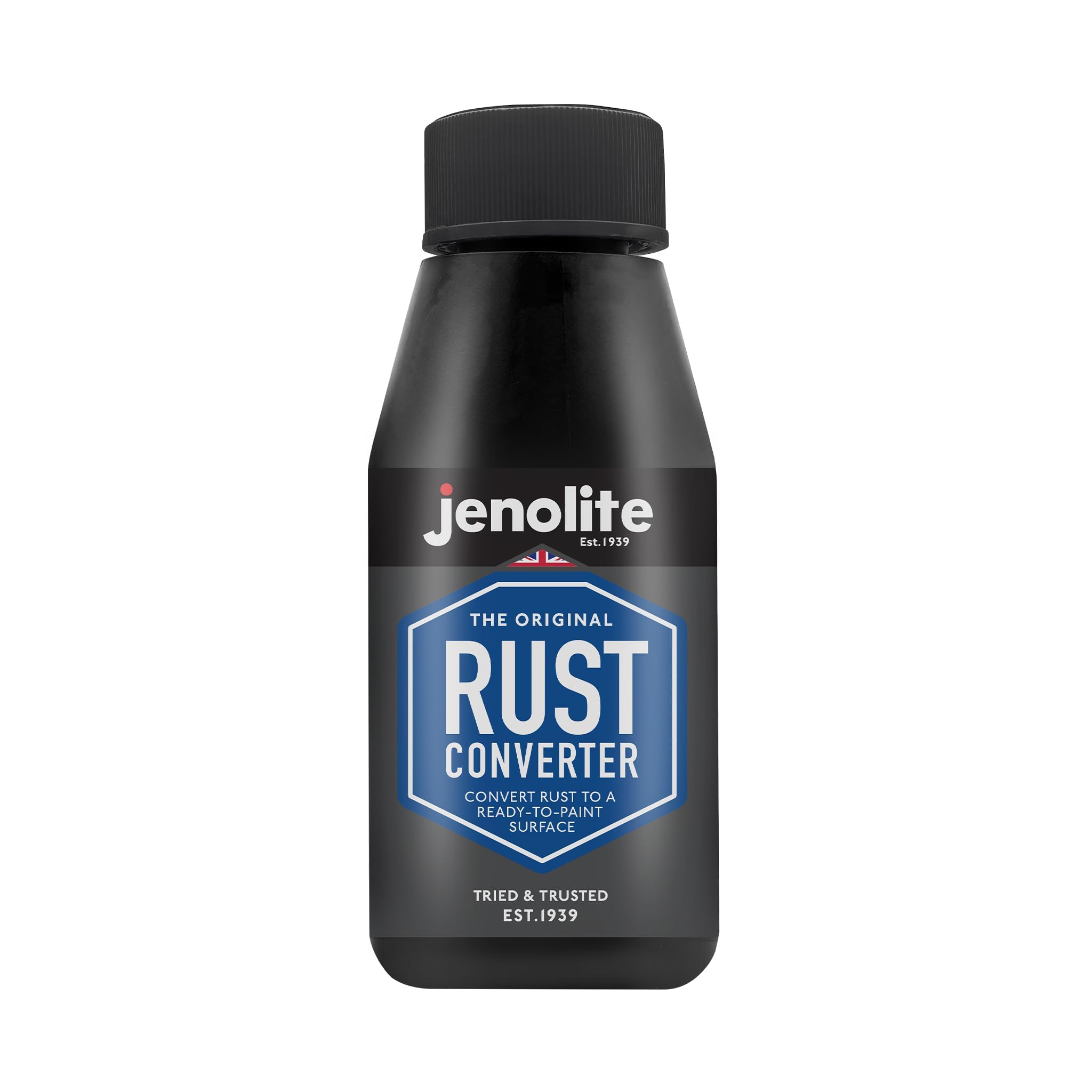 JENOLITE Metal Rust Remover 125ml - Stabilizes Rust & Converts Ready to Paintable Surface for Cars, Metal Gates, Fences, Garden Decorations, Rust Remover and Rust Remover