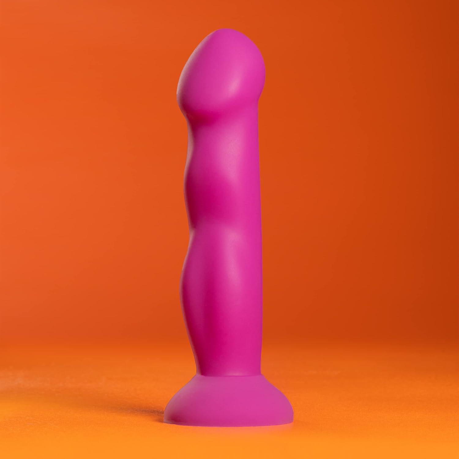 Blush Avant Suko Violet D11 Pink 8" Curved Silicone Dildo - Sensa Feel G P-Spot Massager - Suction Cup Harness Compatible - Anal Pegging Play Men Women Couple Dual Density Realistic Cock Adult Sex Toy