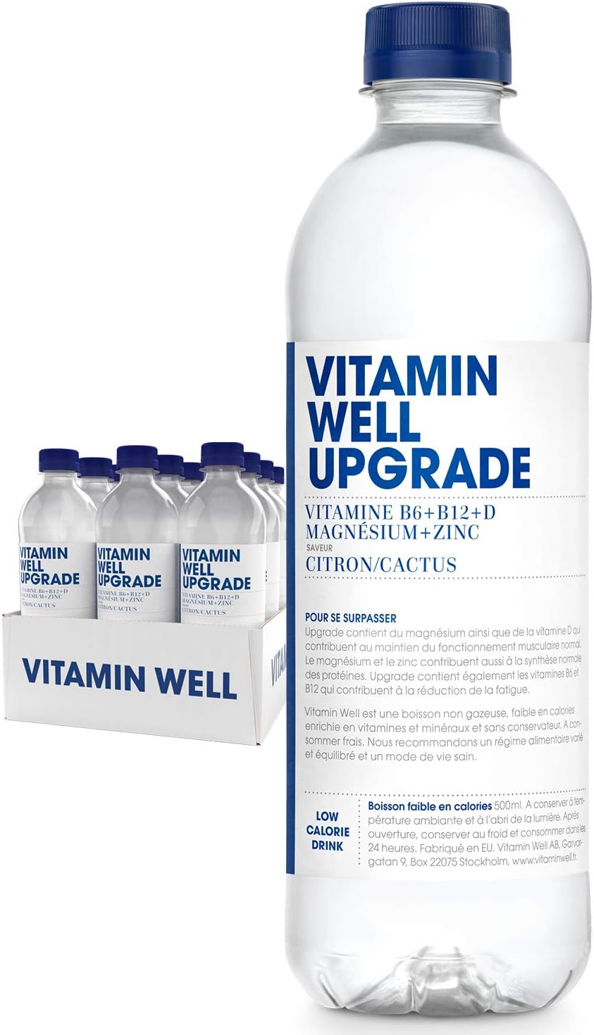 Vitamin Well Citron Cactus Vitamin Enhancement Drink (Upgrade) 12 x 50 cl