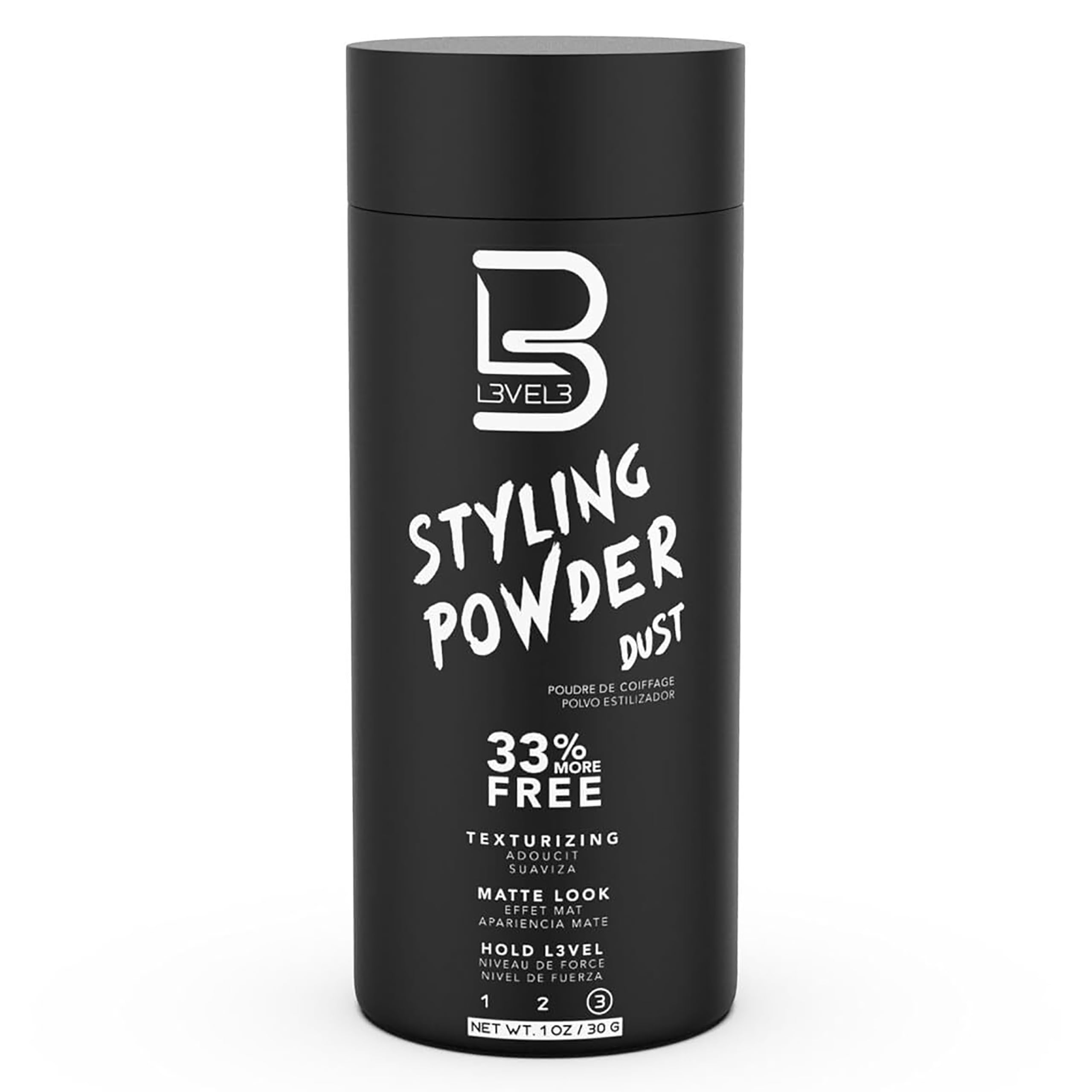 L3 Level 3 Styling Powder Natural Look Mens Powder Medium Hold Volume and Texture 30g (1.05 oz) - main product image