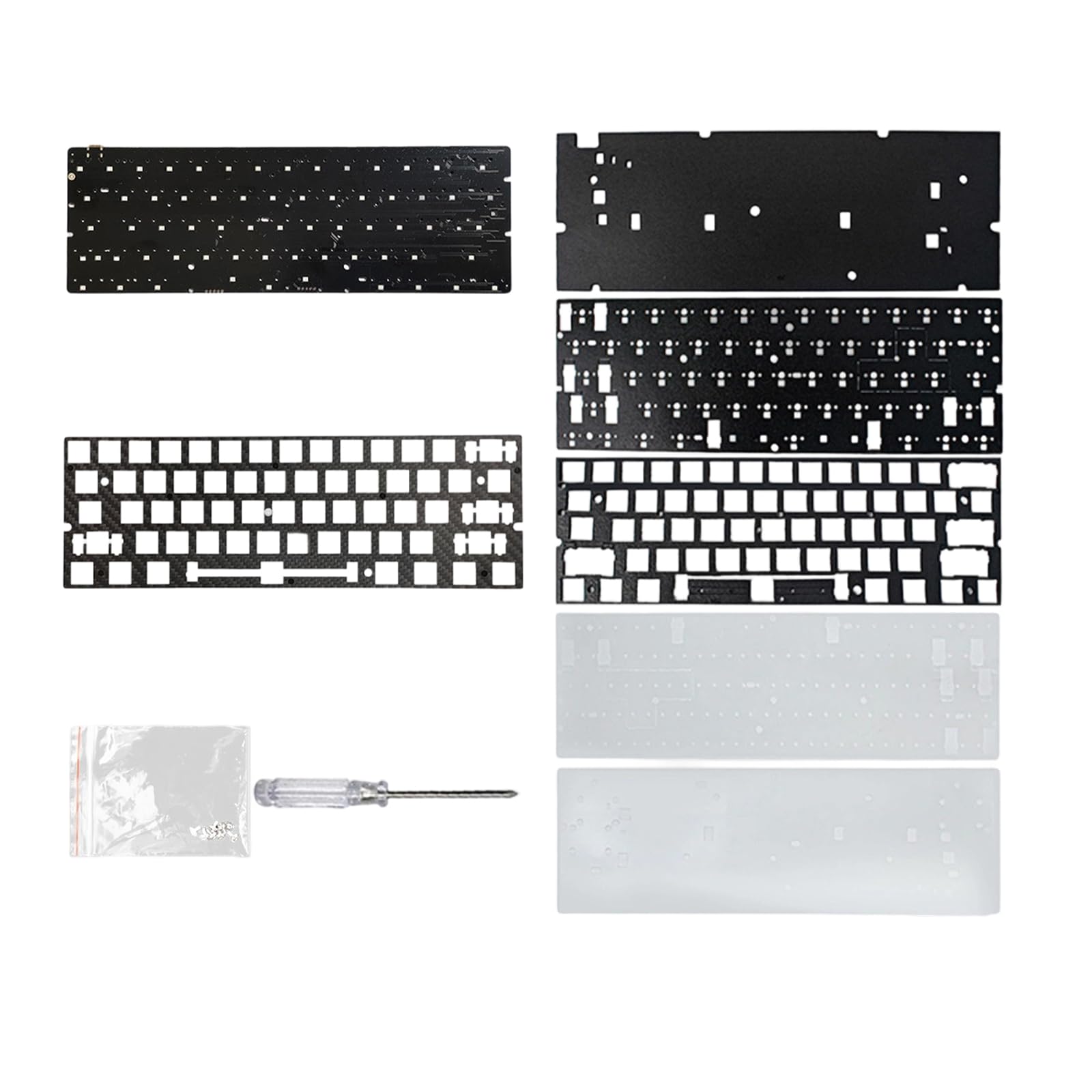 GH60 Layout PCB colore luce sotto accessori ricottura inclusi Competitive Gaming T Set tastiera meccanica