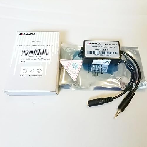 Miniatura 7 de Aislador de audio de 0.138 pulgadas (0.138 in) Aislador de ruido de audio para automóvil, eliminador de zumbido (sin bajos) Aislador de ruido de