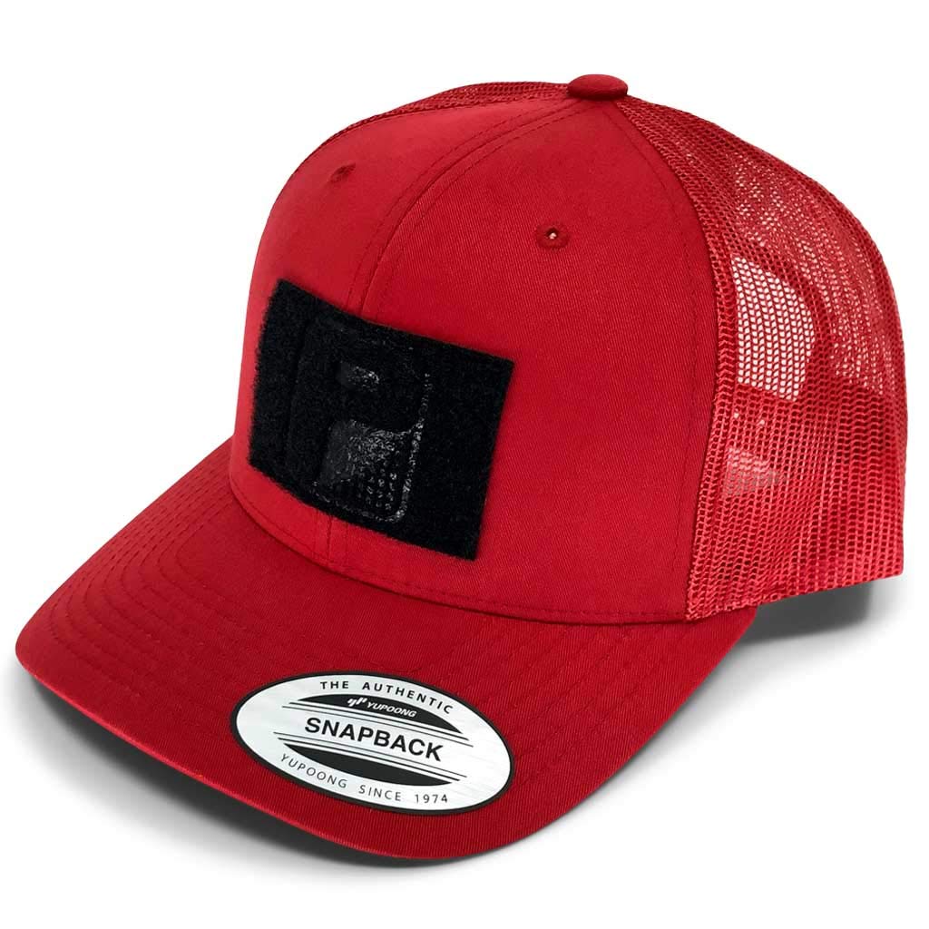 P PULLPATCHPull Patch Tactical Cap | Authentic Trucker Curved Bill Snapback Hat | 2x3 Loop Surface to Attach Morale Hook Patches