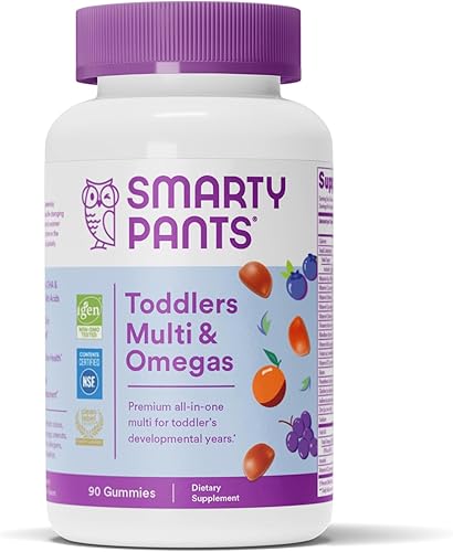 SmartyPants - Vitaminas diarias en forma de pastillas de goma para niños pequeños Aceite de pescado multivitamínico libre de gluten Omega-3 EPADHA SmartyPants - Vitaminas diarias en forma de pastillas de goma para niños pequeños Aceite de pescado multivitamínico libre de gluten Omega-3 EPADHA