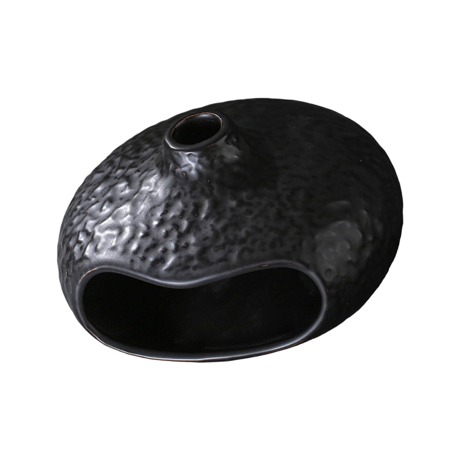 Buxuaaaa Minimalists Ceramic Incenses Stick Burners Modern Small Chiminea Santo Wood Holder Aromatherapies Tray for Meditations Ceramic Incenses Burners