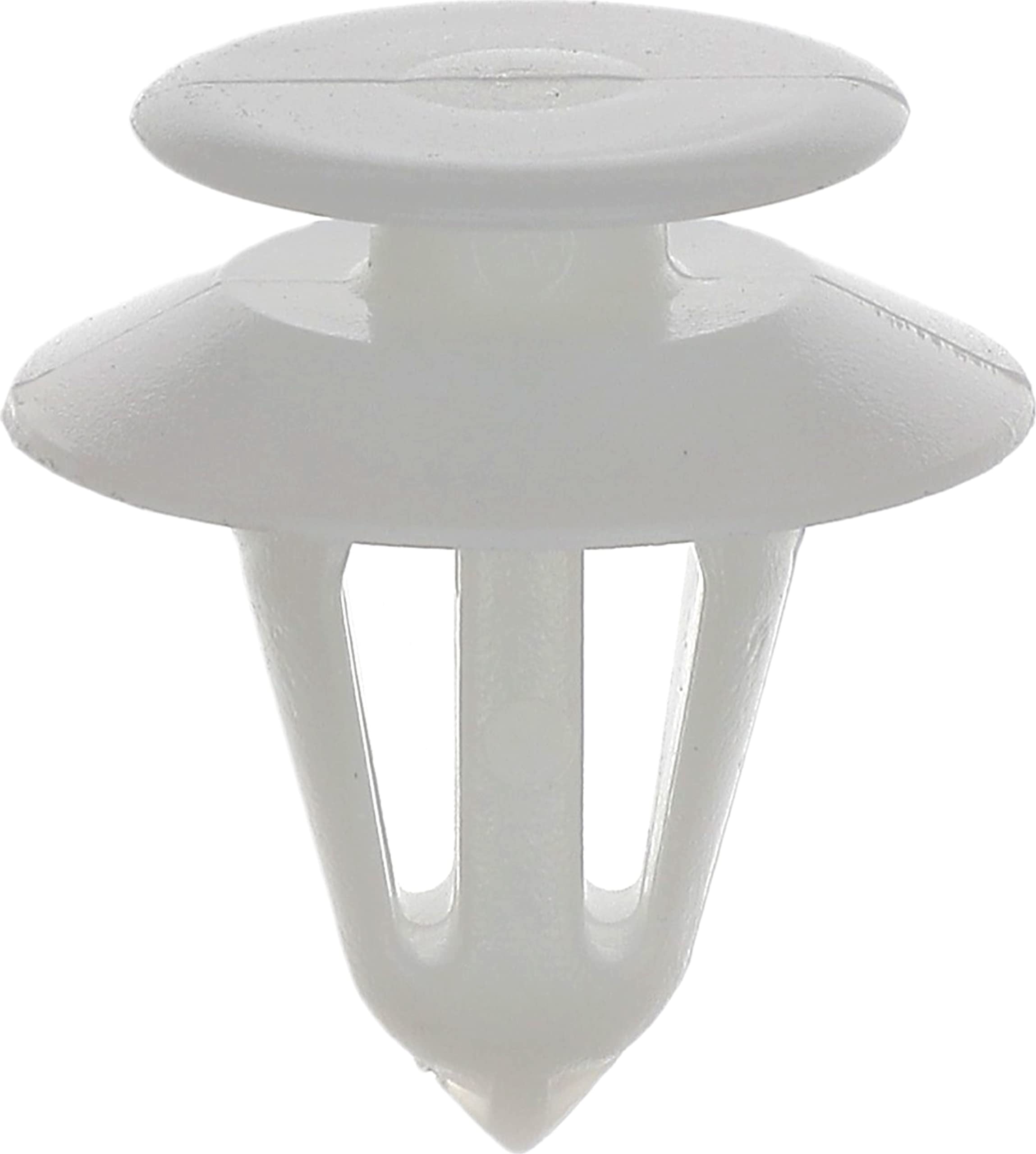 8-8.2mm 8-8.2mm Door Tailgate Trim Panel Clip Punch, Pack of 8, White