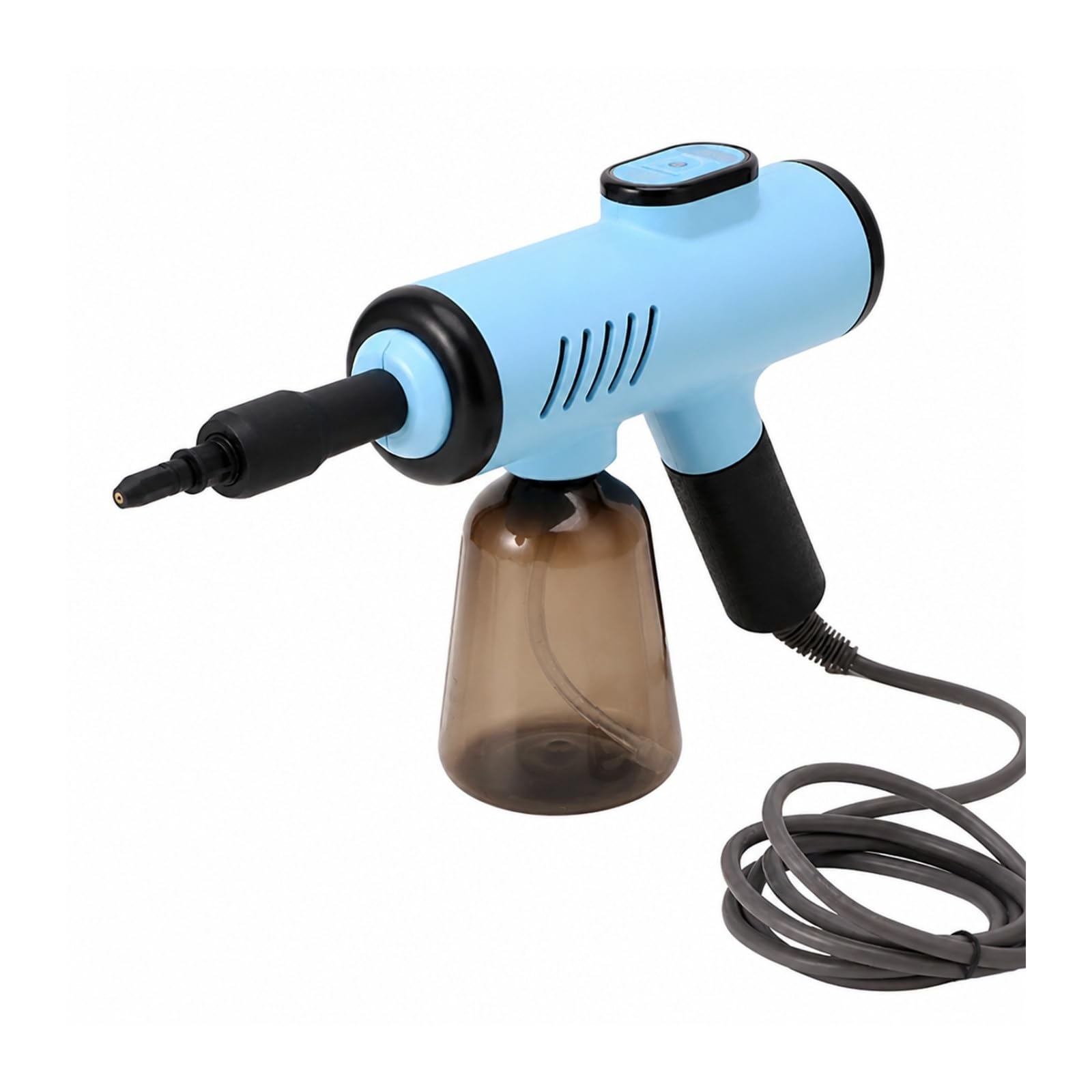 NGTFDCP Handheld Steam Cleaner, 1200W Handheld Steam Cleaner Household Kitchen Air Conditioner Hood Washer Gun for Home, Car, Floor(Blue)