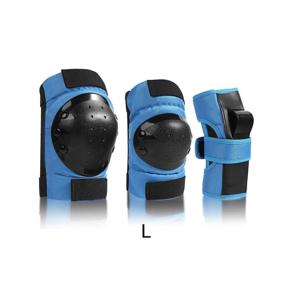 6 Piezas/Kit de Rodilleras, Correa Ajustable elástica portátil, Coderas, Patinaje sobre Ruedas, patineta, Protector de Cintura