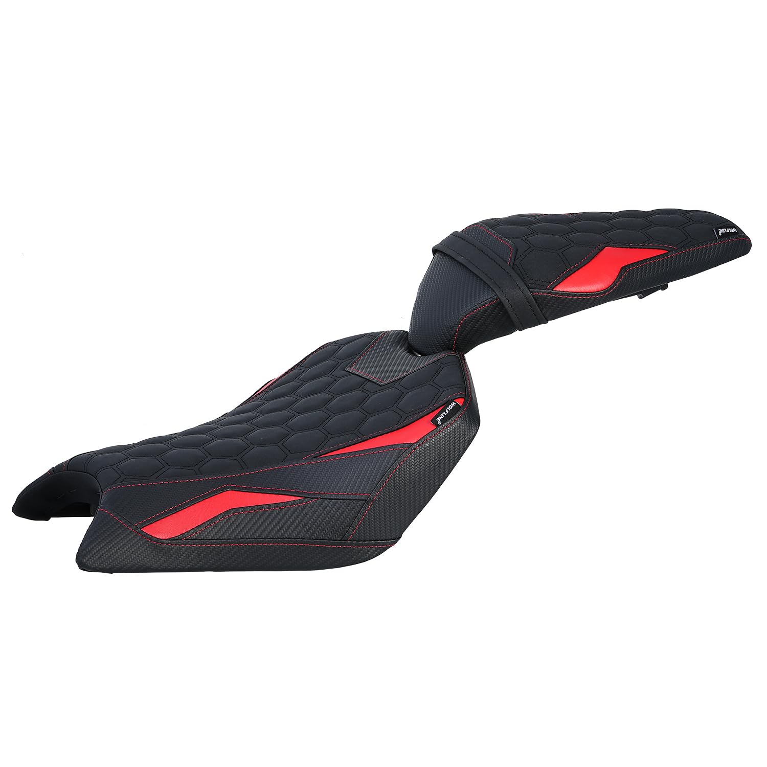 Siège de moto confortable pour passager ZR900 Z900 2025, siège passager avant et arrière en cuir, rouge