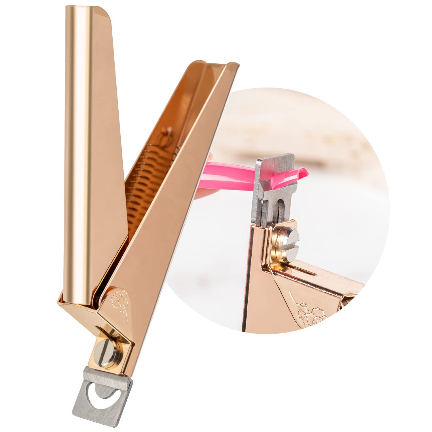 Violet Red Nail Clippers - Magnet Sizers Included -32