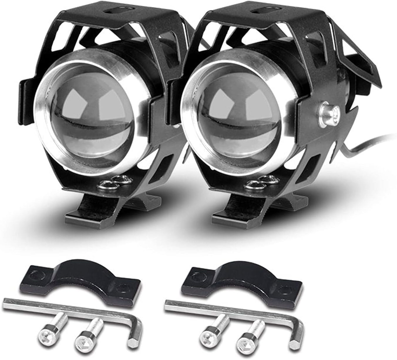 倉庫 オートバイヘッドライトu5 Ledスポットライトモト補助ライトdrlバイクランプフォッグライトユニバーサル12vの自転車車 色 Pcs 2 U5