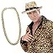 Produktbild Massive Halskette gold Goldene Hals Kette Rapper Goldkette Hip Hop Pimp Halsschmuck Zuhälter Proll Goldschmuck Prolet Schlager Party Fasching Bad Taste Mottoparty Accessoire Karneval Kostüm Zubehör
