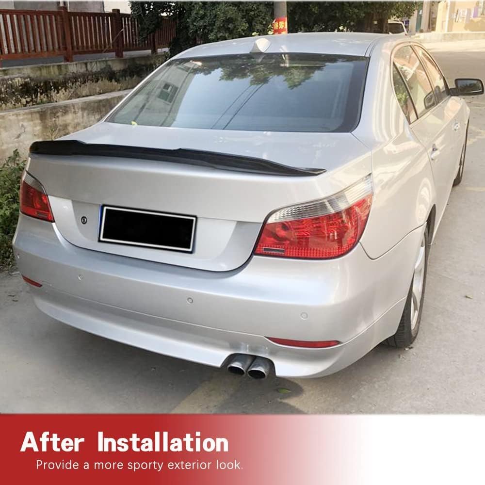 Rear Trunk Spoiler for BMW 5 Series E60 M5 2004-2010 Gloss Black FRP Rear Spoiler Wing Boot Lid Factory Outlet (FRP Gloss Black)