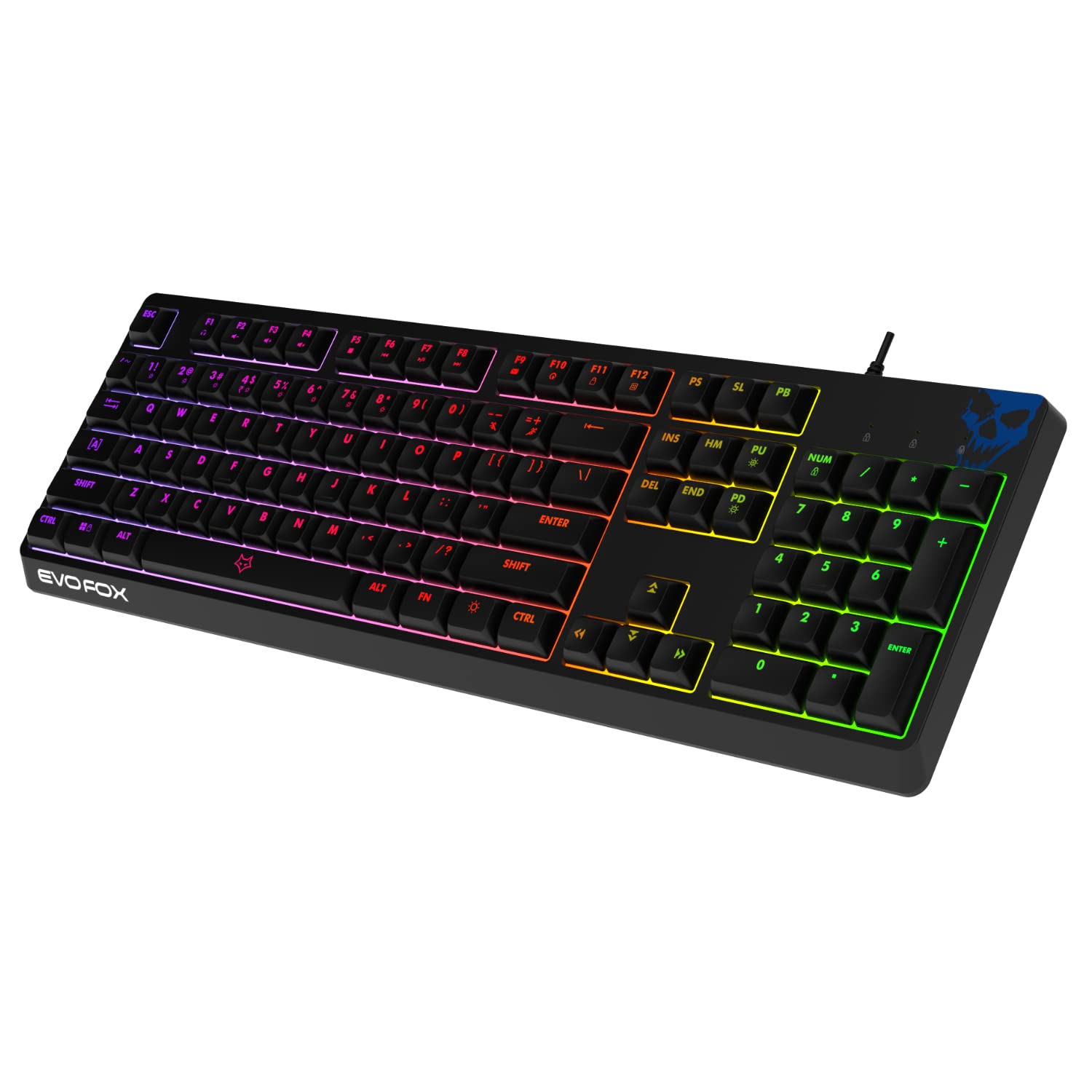 Buy EvoFox Deathray RGB Gaming Keyboard 16 Million True Prism Colors