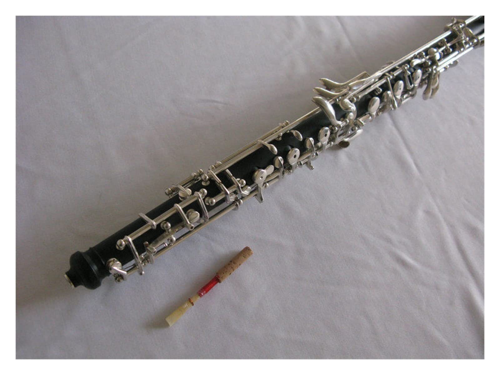 Strumento Oboe Tasti per Oboe in SIB Corpo in Ebano Placcato Argento Principiante di Oboe